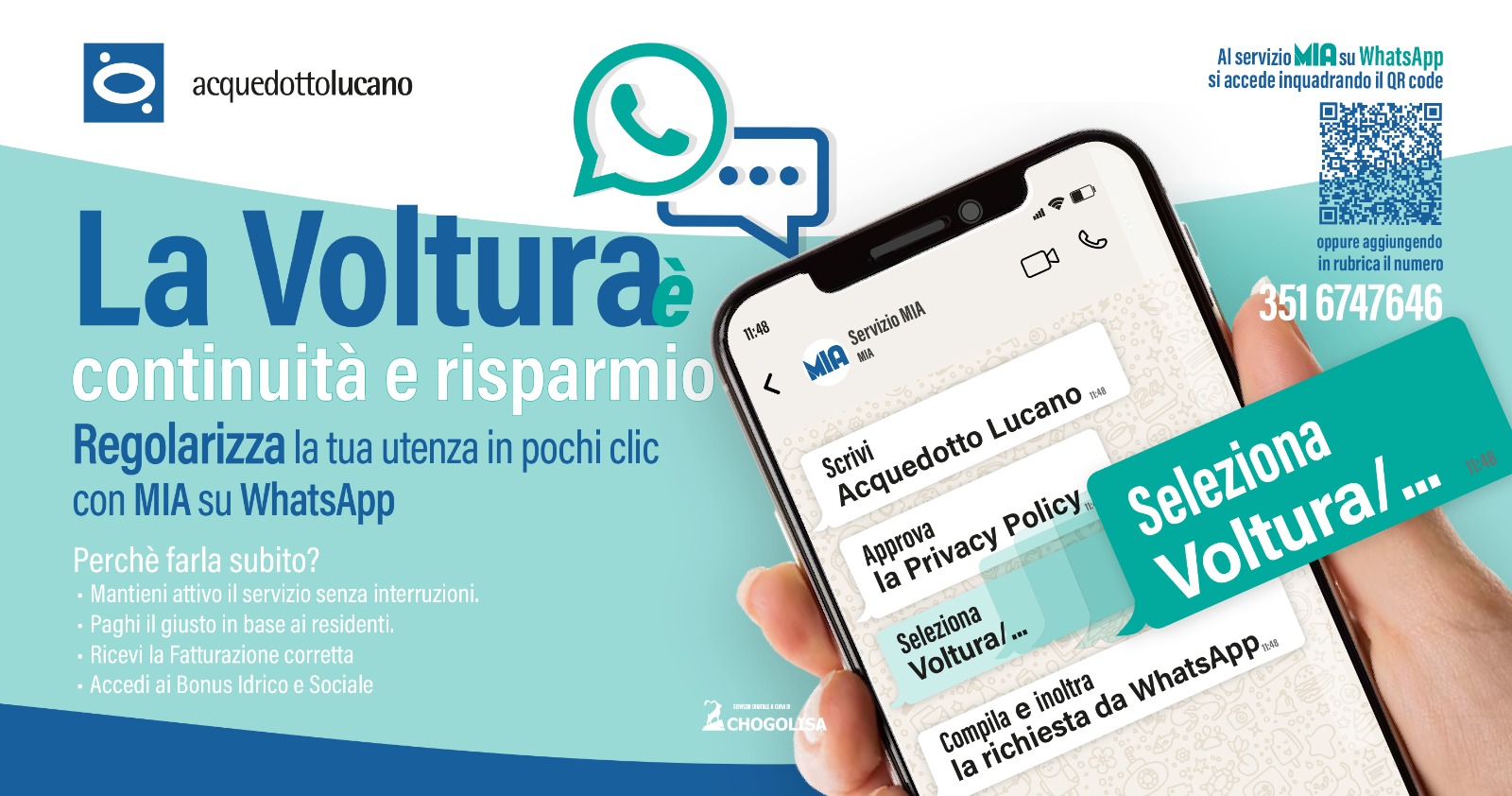 La VOLTURA ... in pochi click con MIA su WhatsApp